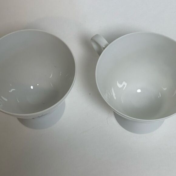 Rosenthal Continental 3722 German China 4 OZ Demitasse Cups Set of 2 MCM - Picture 5 of 7